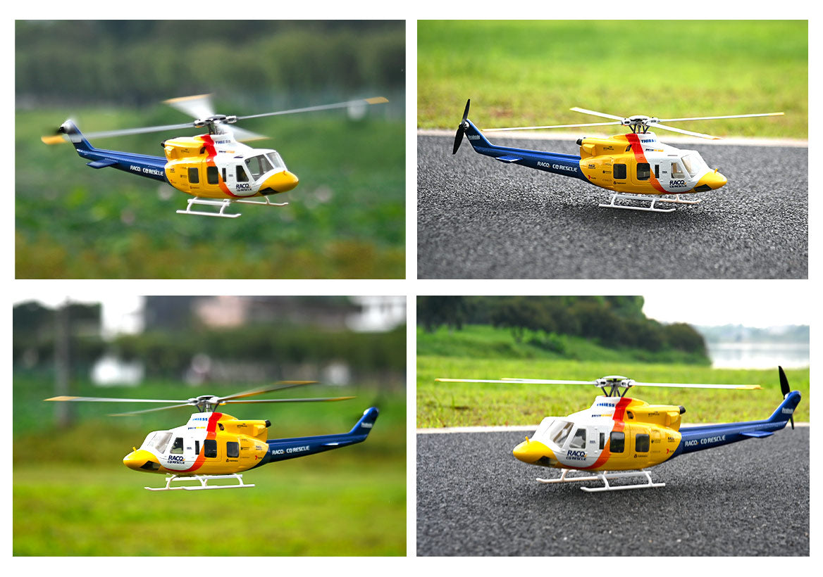 Bell 412 Four-Blade RC Helicopter – GPS, 3D Acro, 810mm Rotor