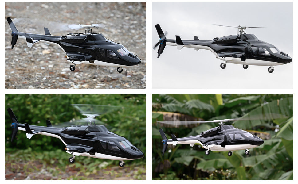 Airwolf V2 Smart Scale RC Helicopter / GPS, Acro Mode, 18-Min Endurance