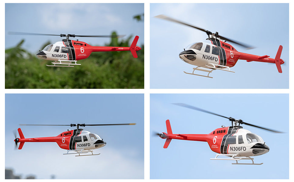 BELL-206 Smart 3D RC Helicopter - GPS, Acro, 18 Min Endurance