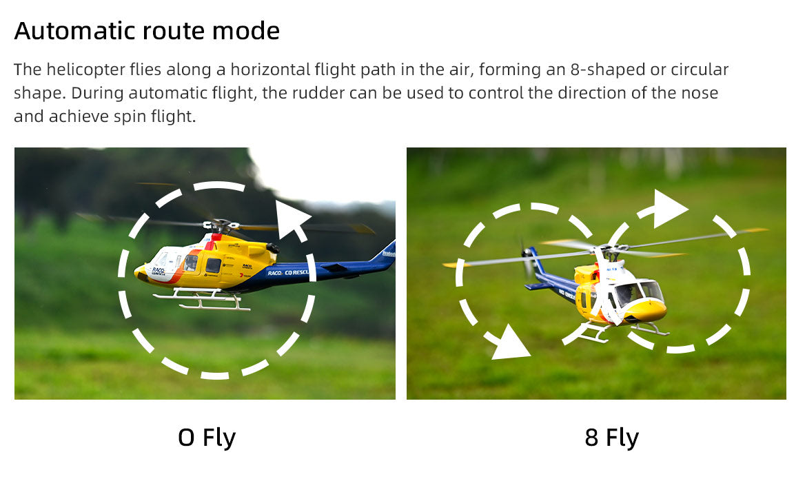 Bell 412 Four-Blade RC Helicopter – GPS, 3D Acro, 810mm Rotor