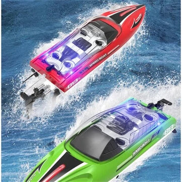 RC Vanguard HXJRCHJ813 2.4G 4CH RC Boat High Speed LED Light Capsized Reset Speedboat