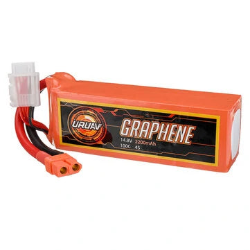 RC Vanguard LipoGRAPHENE Battery - Power 14.8V 2200mAh 100C 4S LiPo XT60 Plug