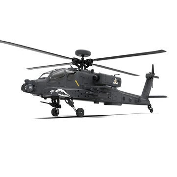 RC Vanguard YXZNRCF11-S 1:32 AH-64 Apache Scale 2.4G 6CH GPS Altitude Hold Optical Flow Positioning 5.8G FPV Camera Dual Brushless Motor Flybarless RC Helicopter RTF