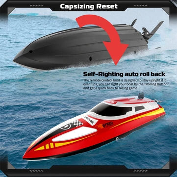 RC Vanguard FlytecV003 RTR 2.4G 30km/h RC Boat High Speed Competitive Racing LED Lights