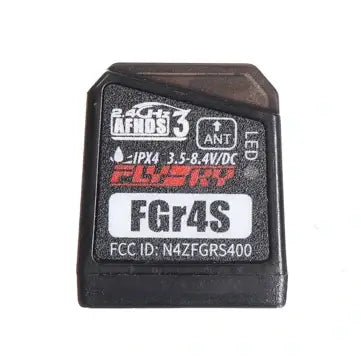 FGr4S receiver for Flysky Noble NB4, supporting AFHDS-3 protocol for RC cars and boats.