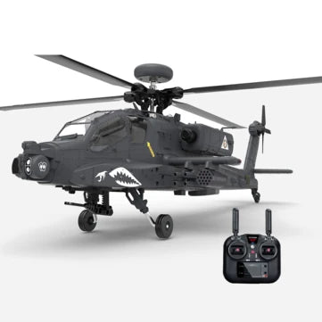 RC Vanguard YXZNRCF11-S 1:32 AH-64 Apache Scale 2.4G 6CH GPS Altitude Hold Optical Flow Positioning 5.8G FPV Camera Dual Brushless Motor Flybarless RC Helicopter RTF