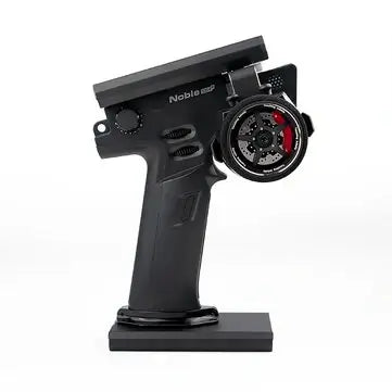 Flysky Noble NB4+ 2.4GHz radio transmitter with ergonomic design and precision controls for RC models.