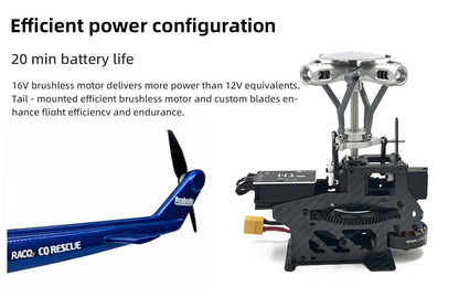Bell 412 Four-Blade RC Helicopter – GPS, 3D Acro, 810mm Rotor