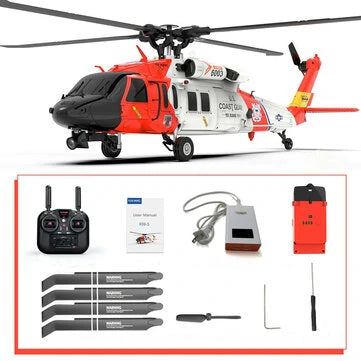 RC Vanguard YXZNRCF09-S 2.4G 6CH - Dual Brushless Motor 1:47 RC Helicopter RTF