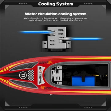 RC Vanguard FlytecV003 RTR 2.4G 30km/h RC Boat High Speed Competitive Racing LED Lights