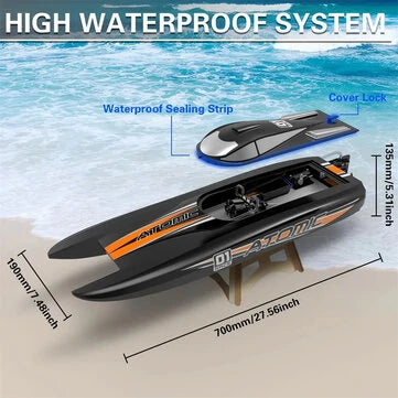 RC Vanguard Volantexr Brushless Atomic RTR 2.4G 792-6 RC Boat 60km/h Waterproof Reverse