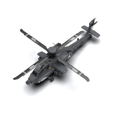 RC Vanguard YXZNRCF11-S 1:32 AH-64 Apache Scale 2.4G 6CH GPS Altitude Hold Optical Flow Positioning 5.8G FPV Camera Dual Brushless Motor Flybarless RC Helicopter RTF