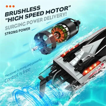RC Vanguard HXJRCHJ816 RTR 55km/h 2.4G Brushless RC Boat High Speed Net Ship Capsized
