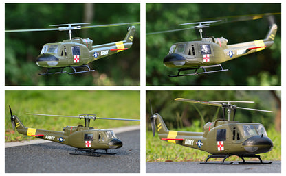 UH-1 Smart Scale RC Helicopter - GPS, Acro Mode, 18 Min Endurance