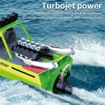 RC Vanguard TYXIN 725 2.4G 30km/h RC Boat Jet Speedboat Capsized