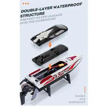 RC Vanguard HXJRCHJ816 RTR 55km/h 2.4G Brushless RC Boat High Speed Net Ship Capsized