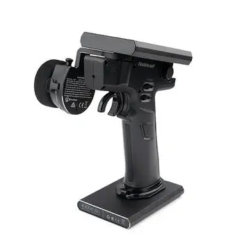 Flysky Noble NB4+ 2.4GHz 8CH radio transmitter with touch screen, designed for RC cars and boats.