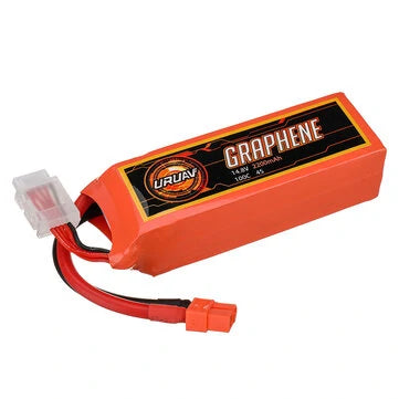 RC Vanguard LipoGRAPHENE Battery - Power 14.8V 2200mAh 100C 4S LiPo XT60 Plug