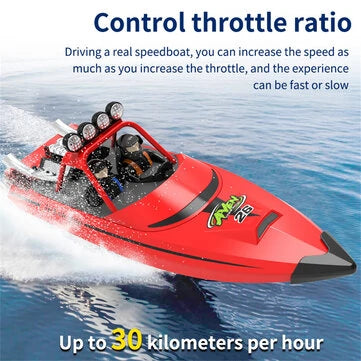 RC Vanguard TYXIN 725 2.4G 30km/h RC Boat Jet Speedboat Capsized