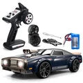 RC Vanguard JJRCQ142 RTR 1/14 2.4G 4WD Drift RC Car Retro LED Light High Speed Full Proportional Flat On-Road Classic Vehicles Models Toys