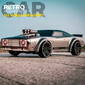 RC Vanguard JJRCQ142 RTR 1/14 2.4G 4WD Drift RC Car Retro LED Light High Speed Full Proportional Flat On-Road Classic Vehicles Models Toys