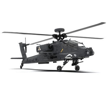 RC Vanguard YXZNRCF11-S 1:32 AH-64 Apache Scale 2.4G 6CH GPS Altitude Hold Optical Flow Positioning 5.8G FPV Camera Dual Brushless Motor Flybarless RC Helicopter RTF