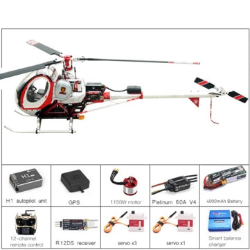 RC Vanguard JCZK300C PRO 470L DFC 6CH Schweizer Scale RC Helicopter RTF One-Key Return H1 GPS Hover with AT9S PRO Transmitter