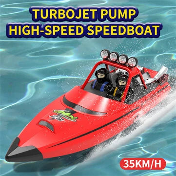 RC Vanguard TYXIN 725 2.4G 30km/h RC Boat Jet Speedboat Capsized