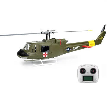 RC Vanguard FLYWING UH-1 V4 Upgrade Version Class 470 6CH Brushless Motor GPS Fixed Point Altitude Hold Scale RC Helicopter PNP/RTF With H1 Flight Controller