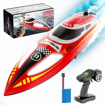 RC Vanguard FlytecV003 RTR 2.4G 30km/h RC Boat High Speed Competitive Racing LED Lights