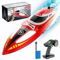 RC Vanguard FlytecV003 RTR 2.4G 30km/h RC Boat High Speed Competitive Racing LED Lights