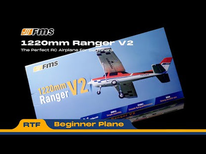 RC Vanguard FMS1220mm Ranger EP V2 Upgraded Version EPO RC Airplane With Reflex V3 PNP RTF